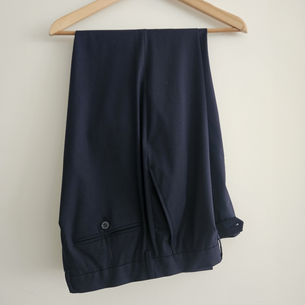 Jos. A. Bank Men's Tailored Fit Suit Separates Pants Bright Navy 36x30